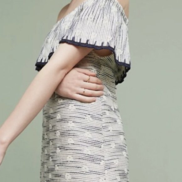 Anthropologie DRA Los Angeles Clothing Off-The-Should Shift Dress, Size S - Picture 2 of 9